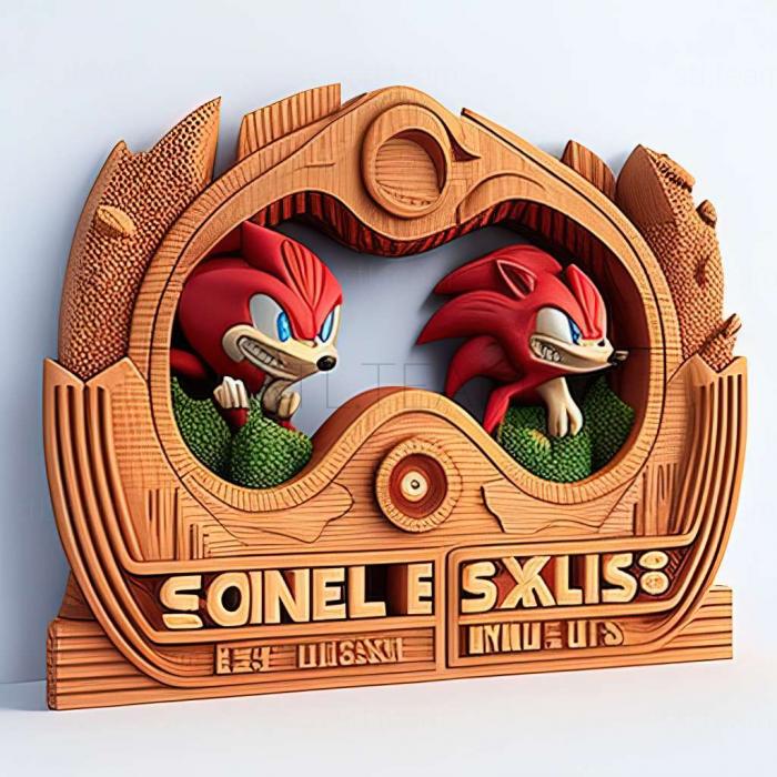 3D model Sonic the Hedgehog 2 Knuckles game (STL)
